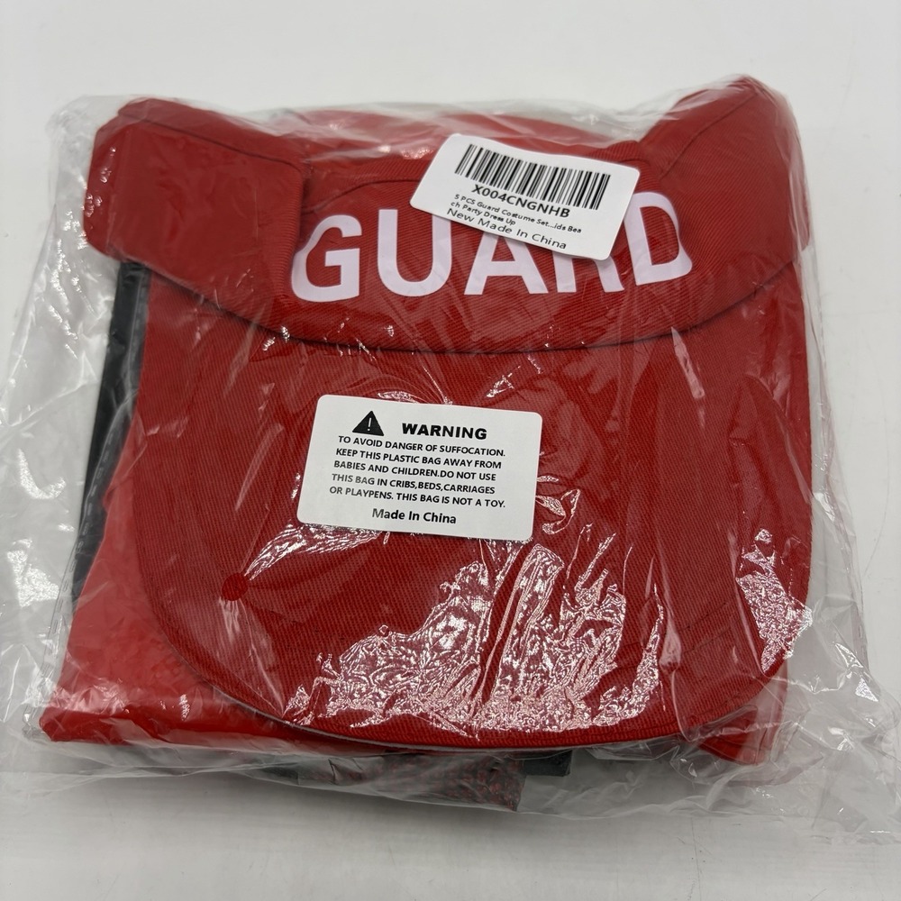 Lifeguard 5 Piece Accessories Kit Fanny Pack Glasses Whistle Visor Float New